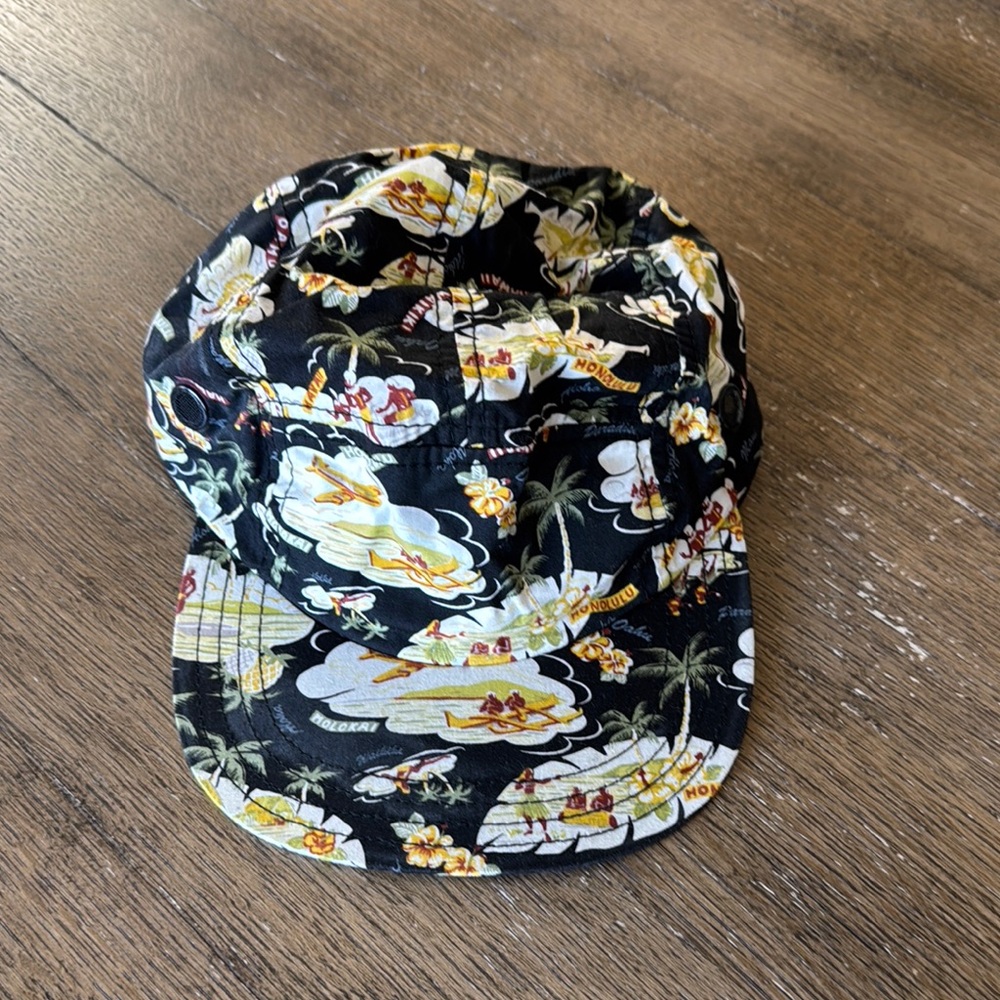 New York Hat Co. Tropical Print Black Hat
